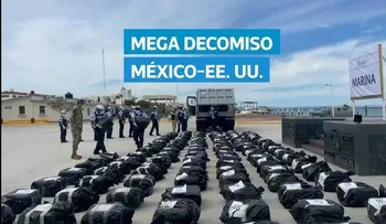 Marina de México incauta 4,4 toneladas de cocaína y captura a 16 en el Pacífico