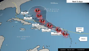 El huracán María de categoría 5 avanza rápidamente hacia Puerto Rico