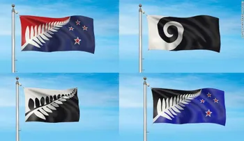 Una de estas 4 opciones podría ser la próxima bandera de Nueva Zelanda