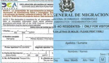 Migración y Aduanas unifican formulario de viaje para ingreso y salida de RD 