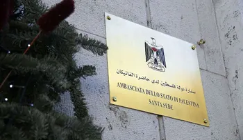 Inauguran embajada palestina en El Vaticano