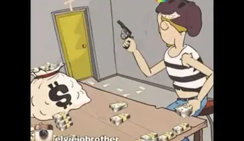 El policía con el ladrón (VIDEO) 