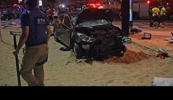 Conductor atropella peatones en el malecón de Copacabana en Río de Janeiro