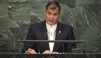 Rafael Correa vuelve al podio de la Asamblea General de la ONU (VIDEO)