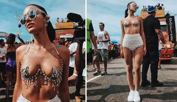 Bruna Marquezine se robó  todas las miradas en carnaval de  Brasil 