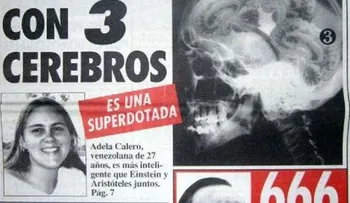 Adela, mujer superdotada con 3 cerebros (Video)