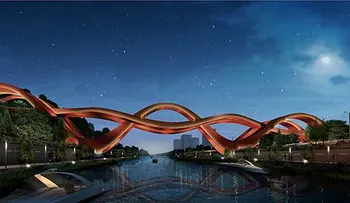 Fotos: Construyen un impresionante puente 'infinito' en China  