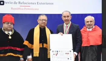 Ministro Franklin García Fermín recibe Doctorado Honoris Causa de la Universidad de México