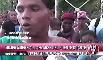 Mujer se lanza del puente Duarte en Santo Domingo