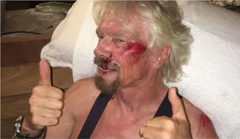Richard Branson sufre un accidente en su bicicleta: "Creí que iba a morir"