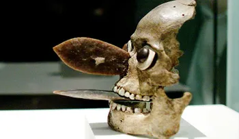 Revelan el origen de las tenebrosas máscaras aztecas hechas de cráneos humanos