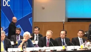 Gobernador del Banco Central, Héctor Valdez Albizu participa en reunión del FMI