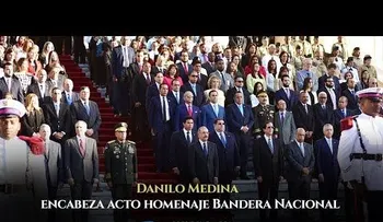 Danilo Medina encabeza acto homenaje a la Bandera Nacional