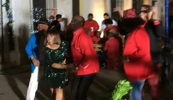 Milly Quezada, Johnny Ventura y Sergio Vargas graban comercial de Telemicro