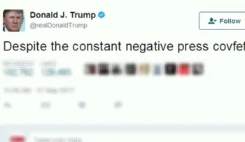 Congresista propone ley "Covfefe" para registrar oficialmente los tuits de Trump