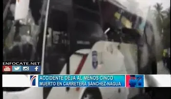 Al menos seis muertos al caer cable sobre autobús (VIDEO) 