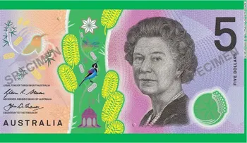 Australia presentó su nuevo billete de 5 dólares y los australianos lo odian