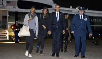 Obama y sus hijas pasan un momento con el cantante Eddie Vedder 