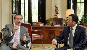 Canciller Navarro sostiene reunión con gobernador de PR y otros funcionarios