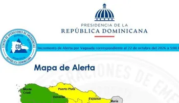 COE eleva a 25 las comunidades en alerta: 7 en amarilla y 18 en verde por vaguada