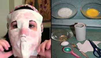 Mascarilla casera con papel y huevo que te dejará la piel como de 15 años 