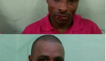 Dos hombres se enfrentan a las mordidas por la falta de pago en una jugada de gallos