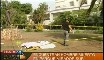 Hallan un hombre muerto en parque Mirador Sur