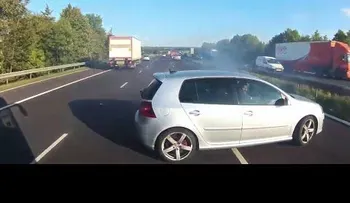 La suerte se le cruzó en la carretera