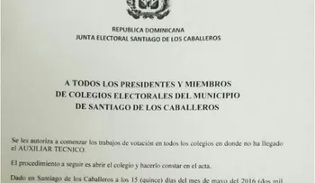 La Junta Municipal autoriza en Santiago iniciar votaciones sin equipos electrónicos