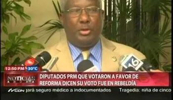 Diputado dice votó por la reforma porque el PRM es una farsa