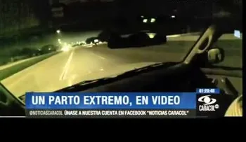 Pareja grabó inusual parto