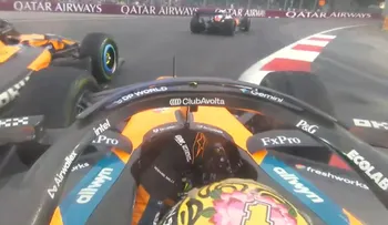 Norris y Piastri chocan en la última vuelta de la Sprint en Singapur y McLaren pierde puntos
