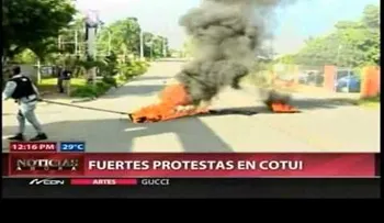 Se registran enfrentamientos a tiros durante protesta en Cotuí