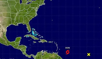 Se forma tormenta tropical Don en el Caribe, cuarta de la temporada