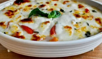Delicioso dip caprese, para chuparse los dedos. Buen ¡provecho!