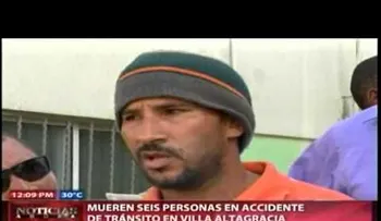 Seis muertos al chocar camión con ferretería en la autopista Duarte