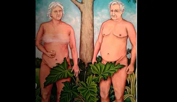 Agria controversia por retiro de una pintura de desnudo del expresidente de Uruguay y su esposa