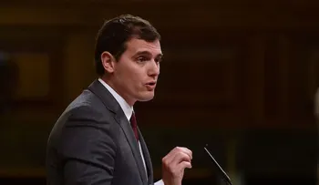 El candidato presidencial español Albert Rivera llega a Venezuela