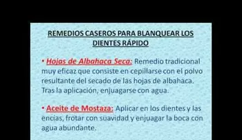 Consejos para blanquear los dientes en casa