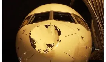 Un avión con estrellas de la NBA choca de frente con un ovni 