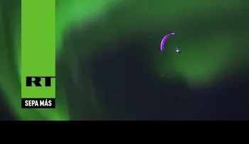 Un español atraviesa las luces del norte en Noruega