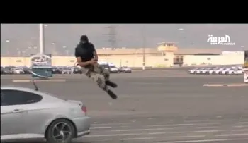 A las fuerzas especiales sauditas no se las atropella tan fácilmente (VIDEO)