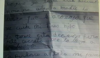  Universitaria se ahorca y pide cuiden dos hijos