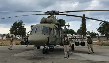 El Estado Islámico ataca un helicóptero Mi-8 ruso en Siria