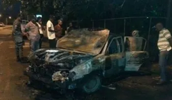 Tres personas mueren calcinadas por accidente en autopista 6 de Noviembre