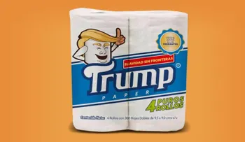 Conoce el papel higiénico Trump, cuyas ventas apoyarán a los inmigrantes mexicanos
