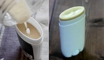 Dos simples pasos para un desodorante en barra