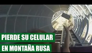 Nunca lleve tu celular a una montaña rusa (VIDEO)