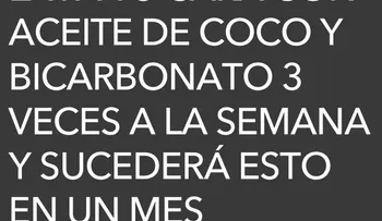 El aceite de coco y el bicarbonato te sacarán las impurezas de la cara: 3 veces a la semana 