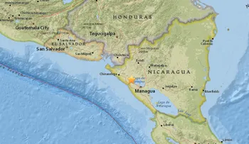 Se registra un sismo de magnitud 5,4 en Nicaragua